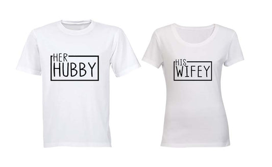 Her Hubby & His Wifey - Couples Tees - BuyAbility South Africa