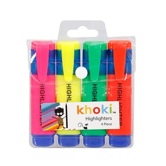 Khoki Highlighters - 4 Pack
