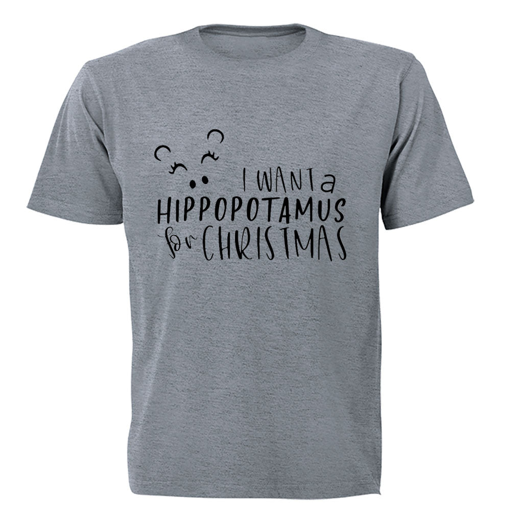 Hippo For Christmas - Kids T-Shirt - BuyAbility South Africa