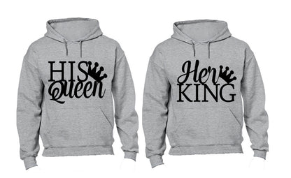 Merged Design Her King & His Queen - Couples Hoodies (1 Set) - BuyAbility South Africa
