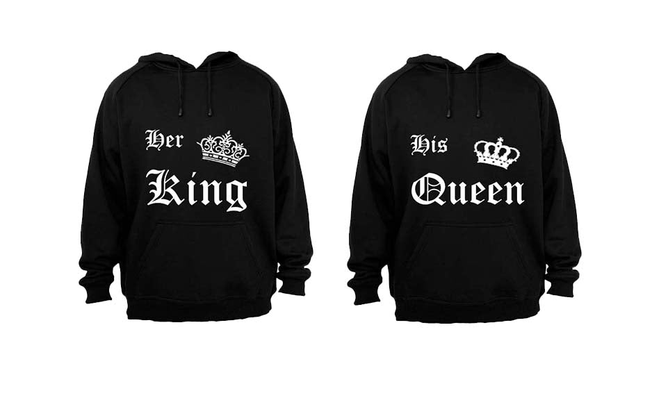 Her King & His Queen - Couples Hoodies (1 Set) - BuyAbility South Africa