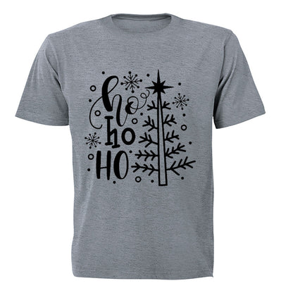Ho Ho Ho - Christmas TREE - Kids T-Shirt - BuyAbility South Africa