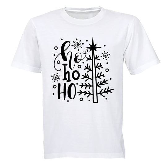 Ho Ho Ho - Christmas TREE - Kids T-Shirt - BuyAbility South Africa