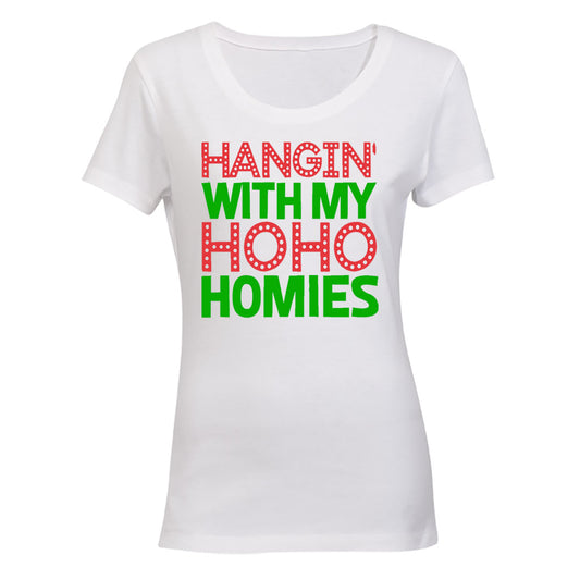 Ho Ho Homies - Christmas - Ladies - T-Shirt - BuyAbility South Africa