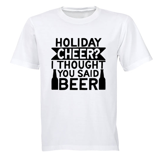 Holiday BEER - Christmas - Adults - T-Shirt - BuyAbility South Africa