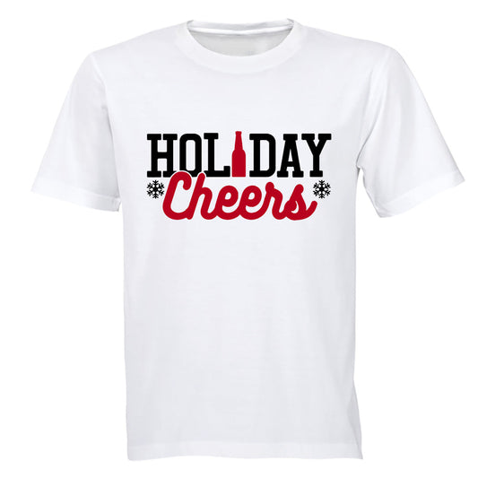 Holiday Cheers - Christmas - Adults - T-Shirt - BuyAbility South Africa