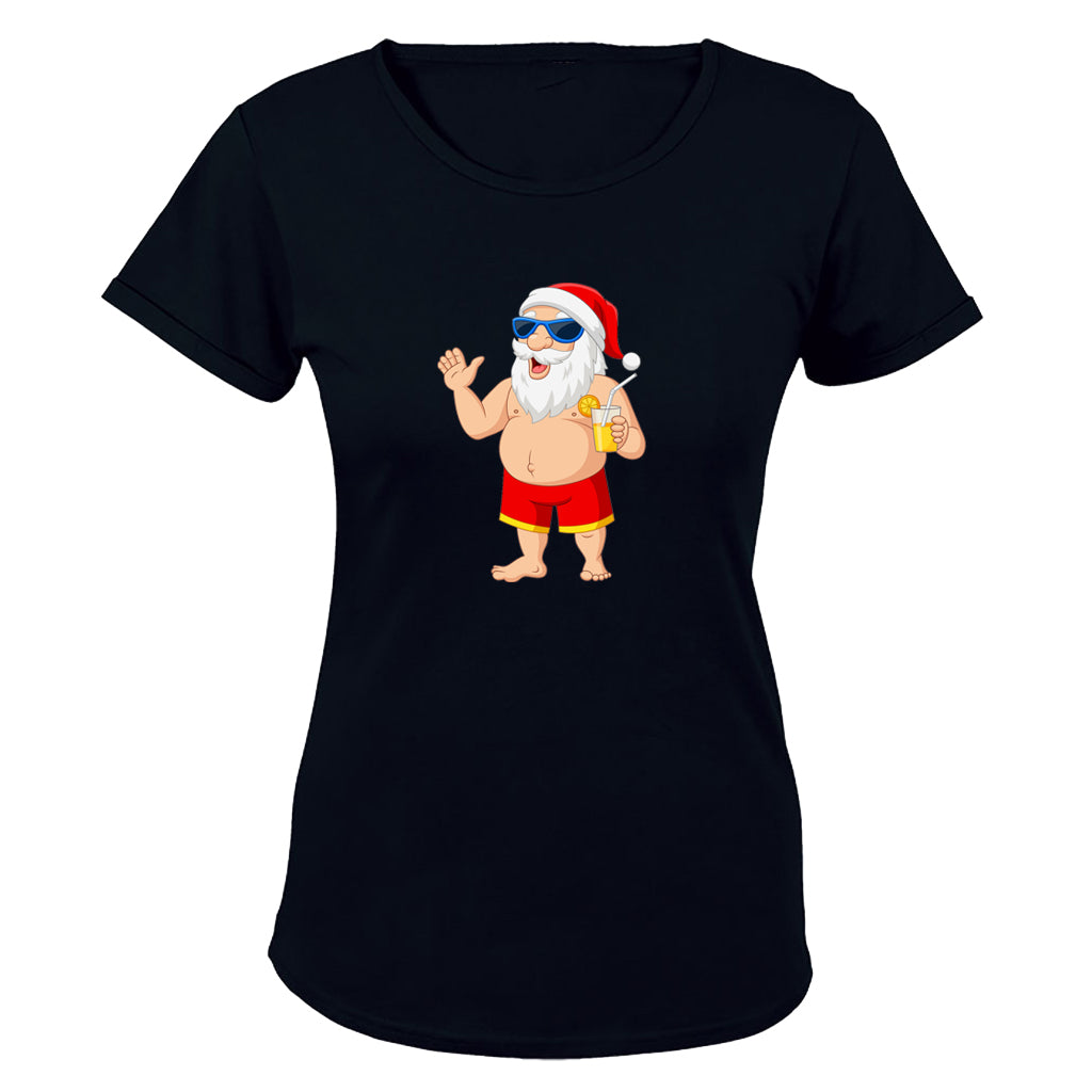 Holiday Santa - Christmas - Ladies - T-Shirt - BuyAbility South Africa