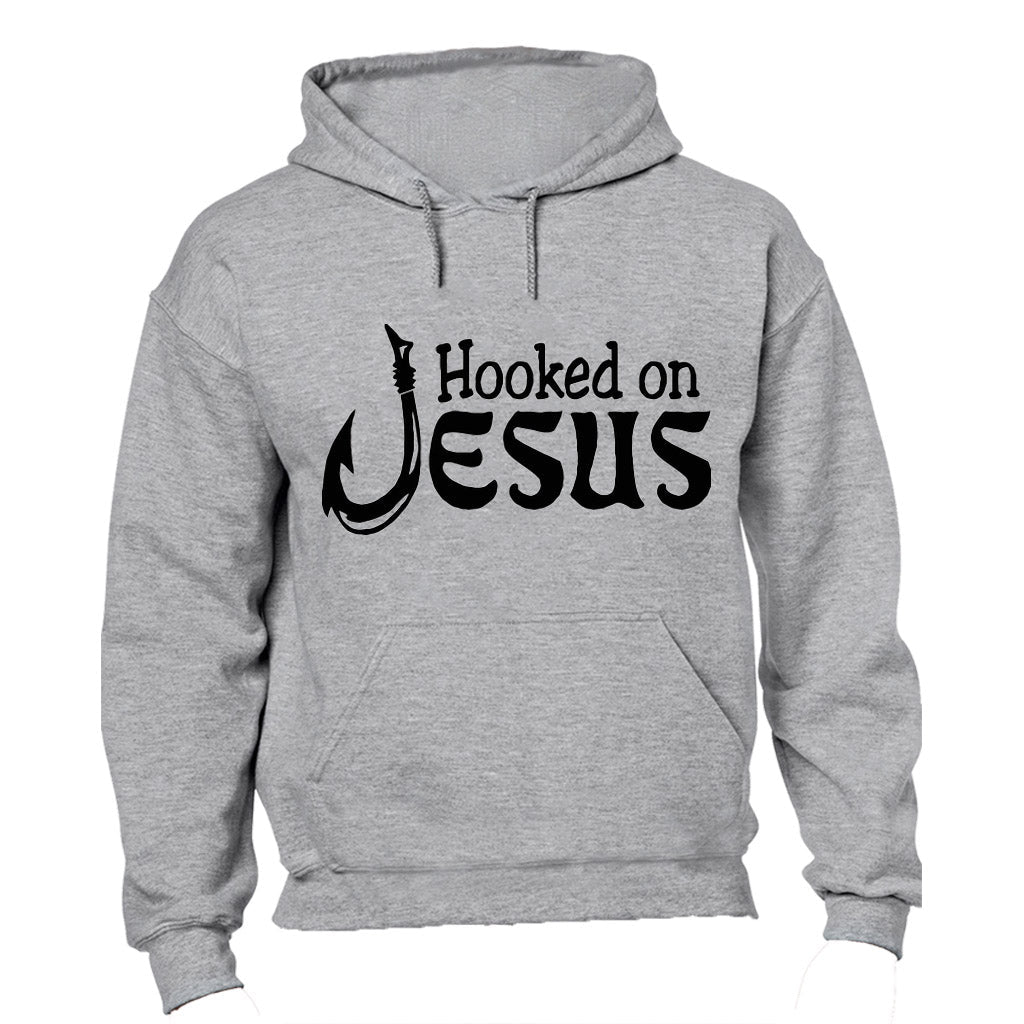 Hooked on Jesus - Hoodie - BuyAbility South Africa