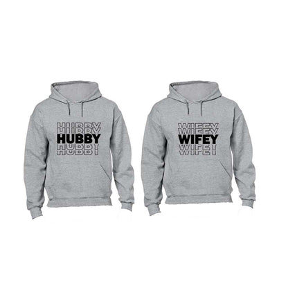 Hubby & Wifey - BOLD - Couples Hoodies (1 Set) - BuyAbility South Africa