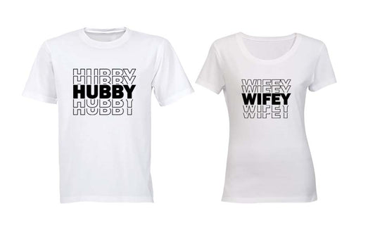Hubby & Wifey - BOLD - Couples Tees - BuyAbility South Africa