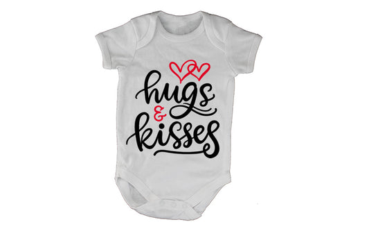 Hugs & Kisses - Valentine Inspired - Baby Grow - BuyAbility South Africa
