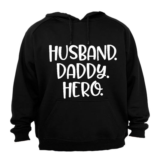 Husband - Daddy - Hero - Hoodie - BuyAbility South Africa