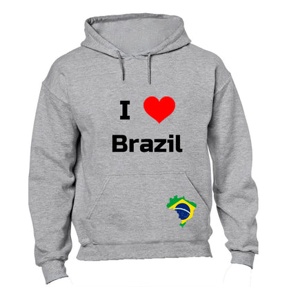 I Love Brazil - Hoodie - BuyAbility South Africa