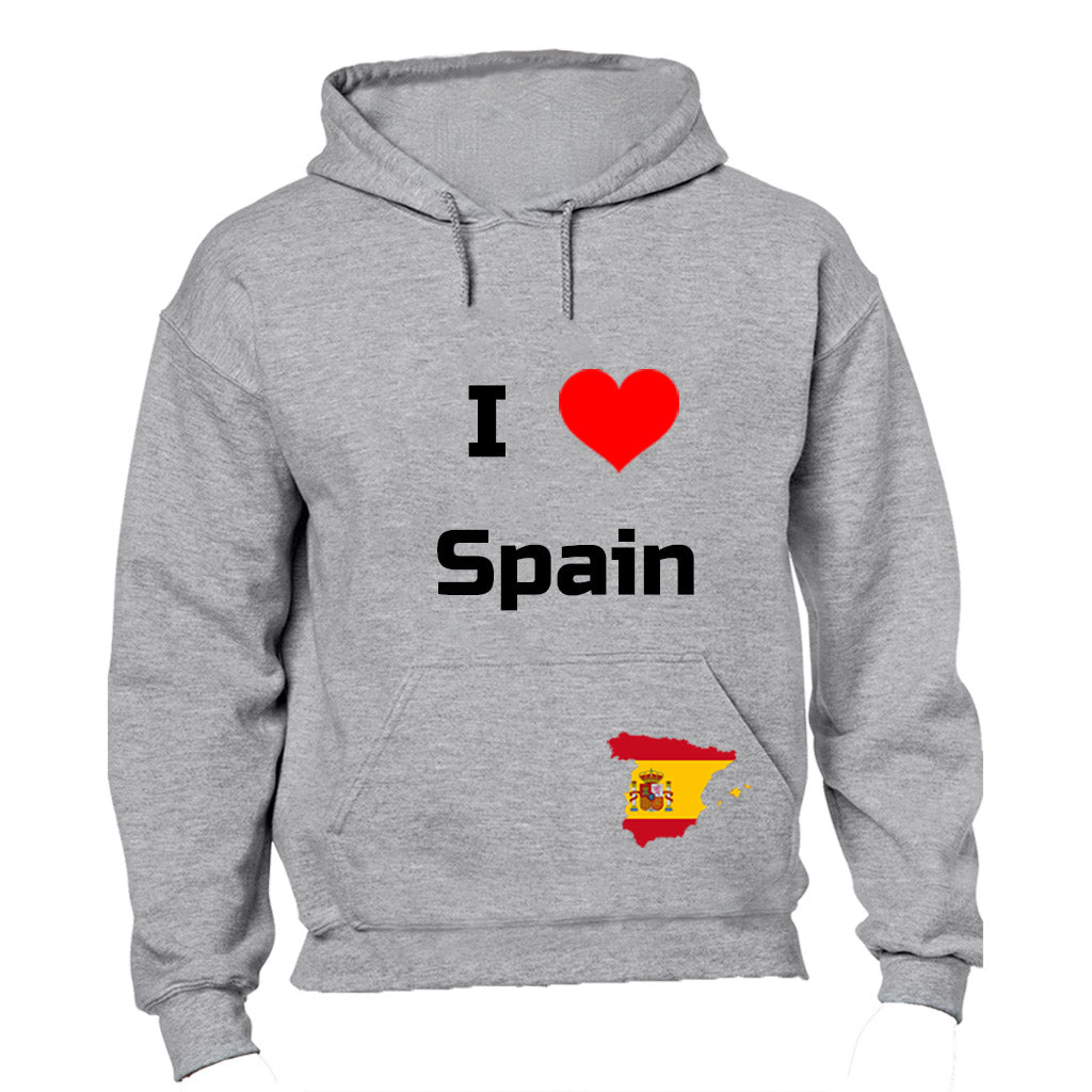 I Love Spain - Hoodie - BuyAbility South Africa