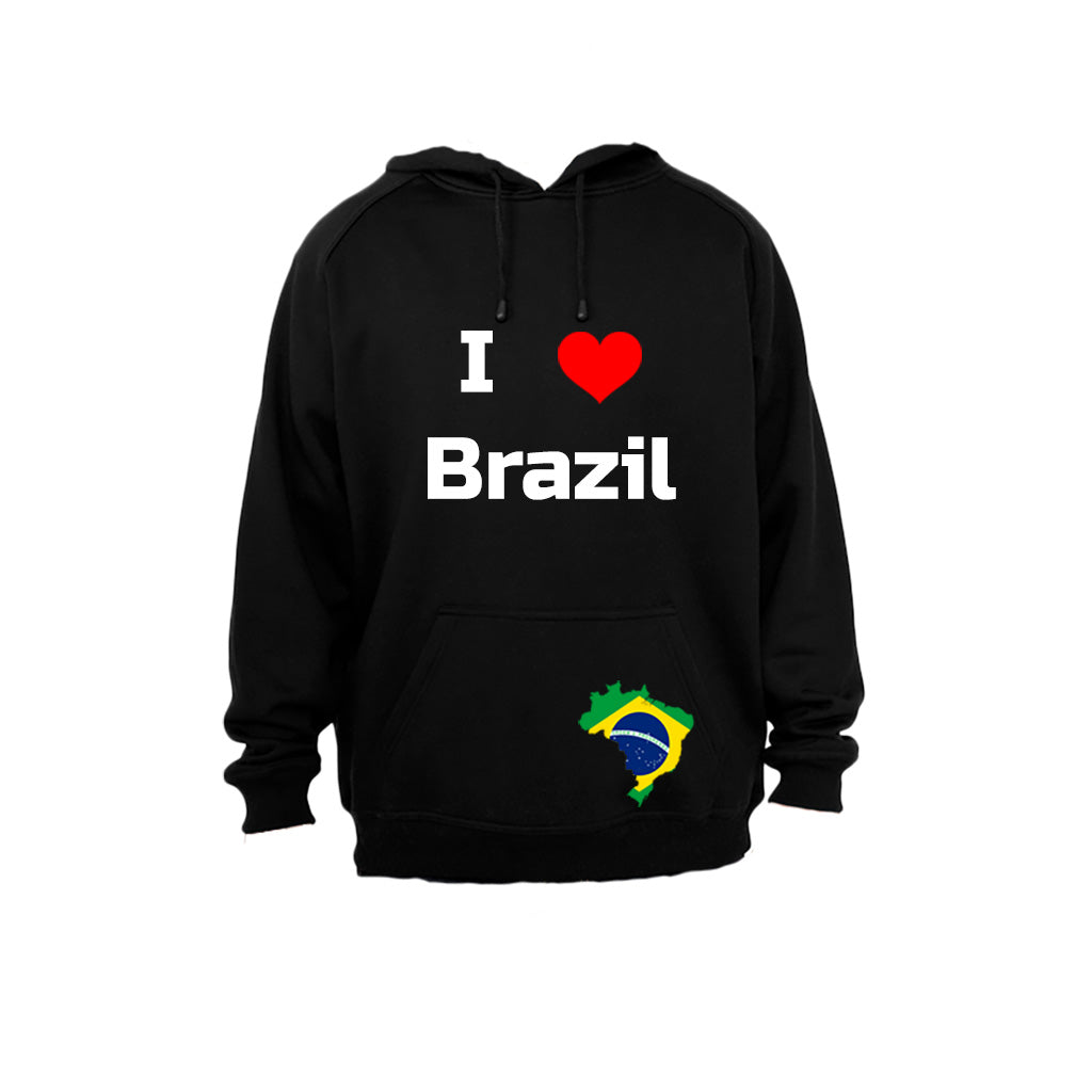 I Love Brazil - Hoodie - BuyAbility South Africa