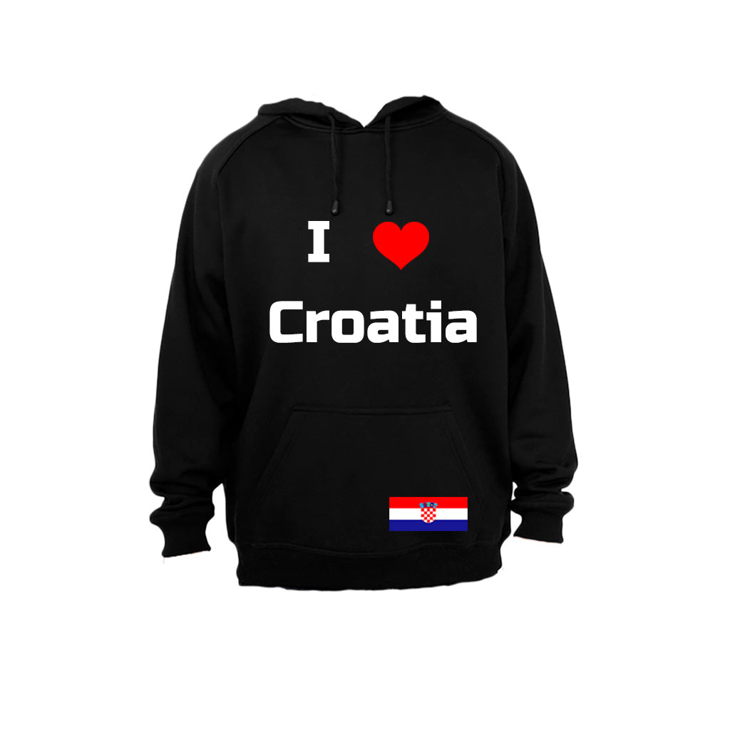 I Love Croatia - Hoodie - BuyAbility South Africa