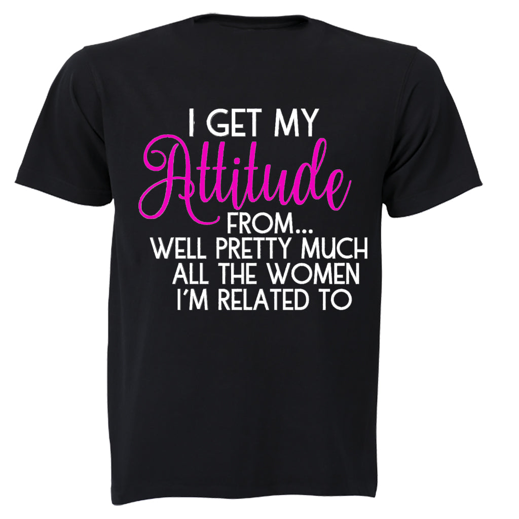 I Get My Attitude From.. - Kids T-Shirt - BuyAbility South Africa