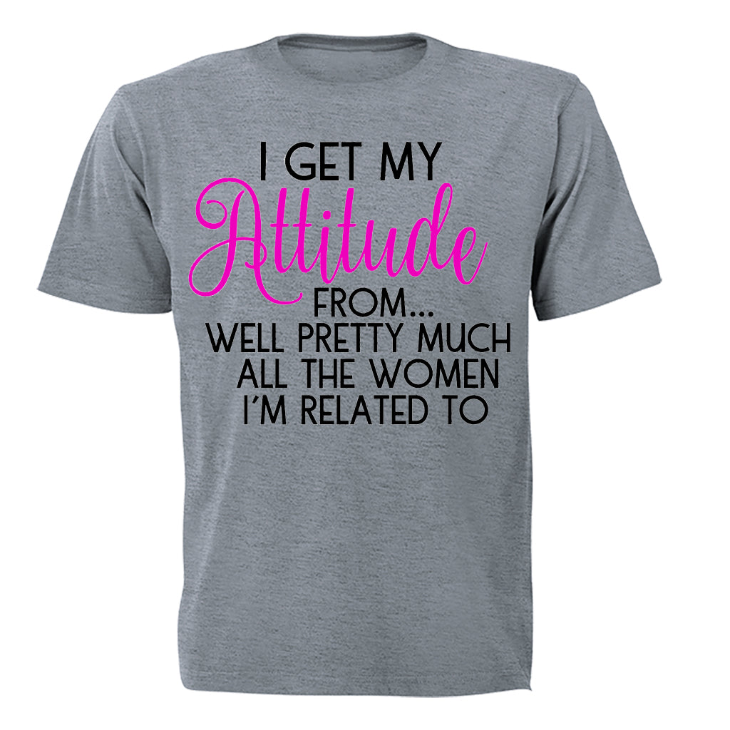 I Get My Attitude From.. - Kids T-Shirt - BuyAbility South Africa