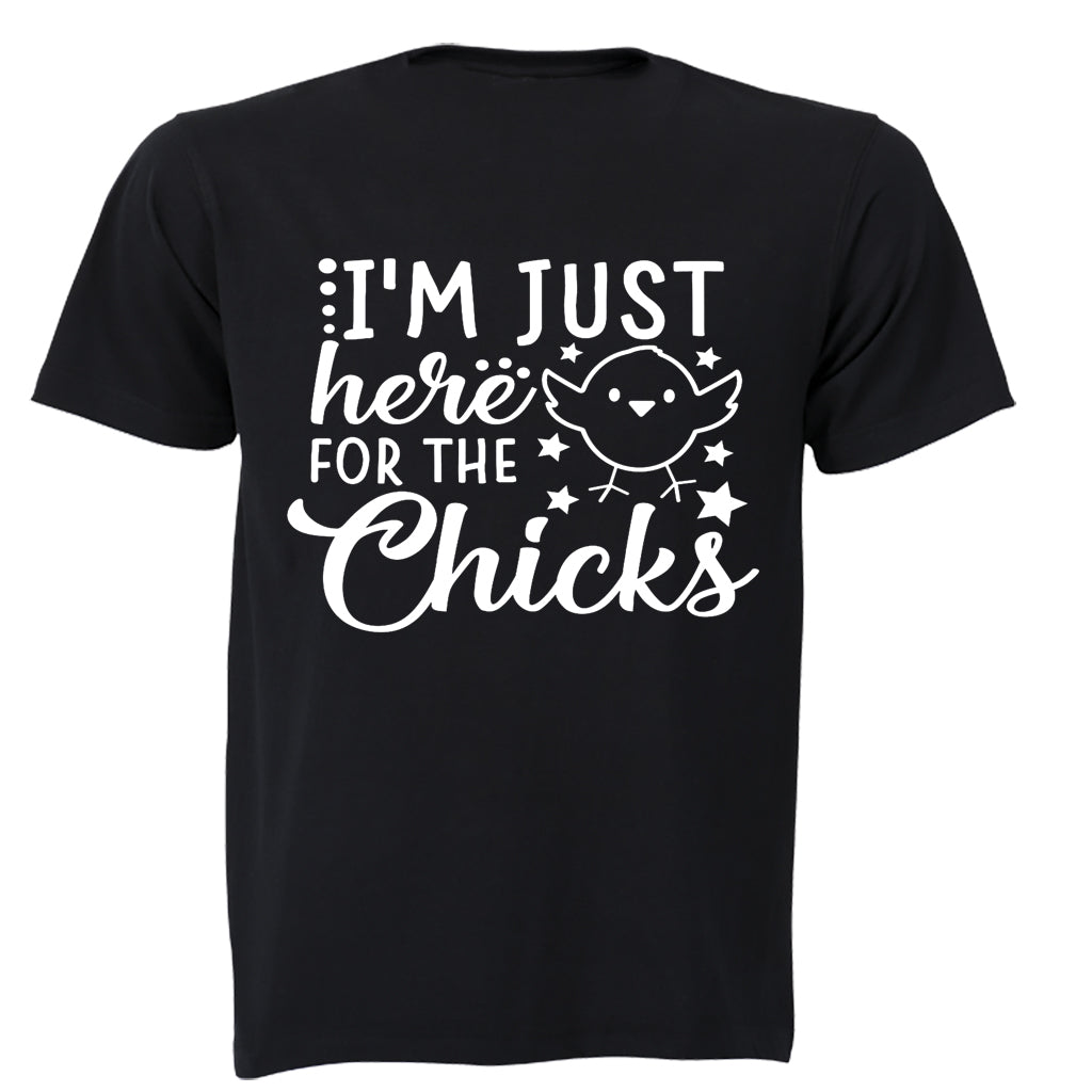 I'm Just Here for the Chicks - Kids T-Shirt - BuyAbility South Africa