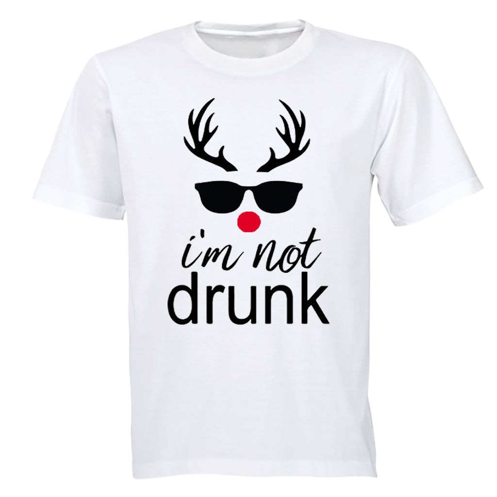 I'm Not Drunk - Christmas Reindeer - Adults - T-Shirt - BuyAbility South Africa