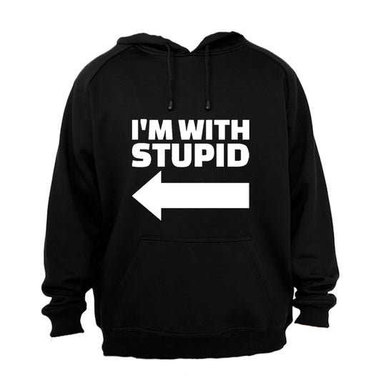 I'm with Stupid - Hoodie - BuyAbility South Africa