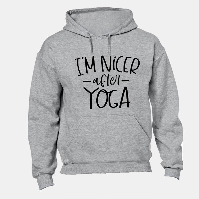 I'm Nicer After YOGA - Hoodie - BuyAbility South Africa