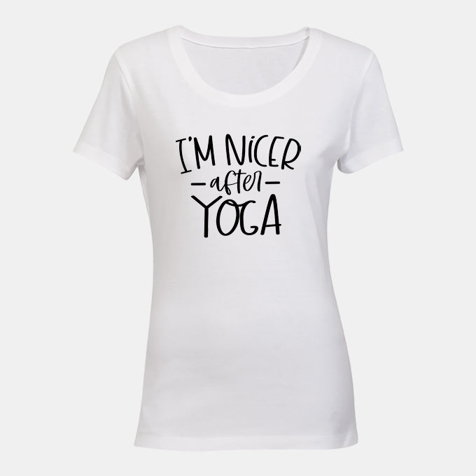 I'm Nicer After YOGA - Ladies - T-Shirt - BuyAbility South Africa