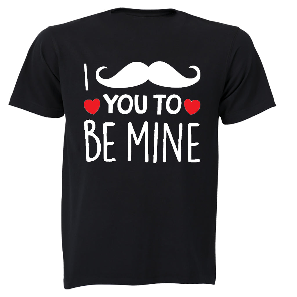I Mustache You To Be Mine - Valentine - Kids T-Shirt - BuyAbility South Africa