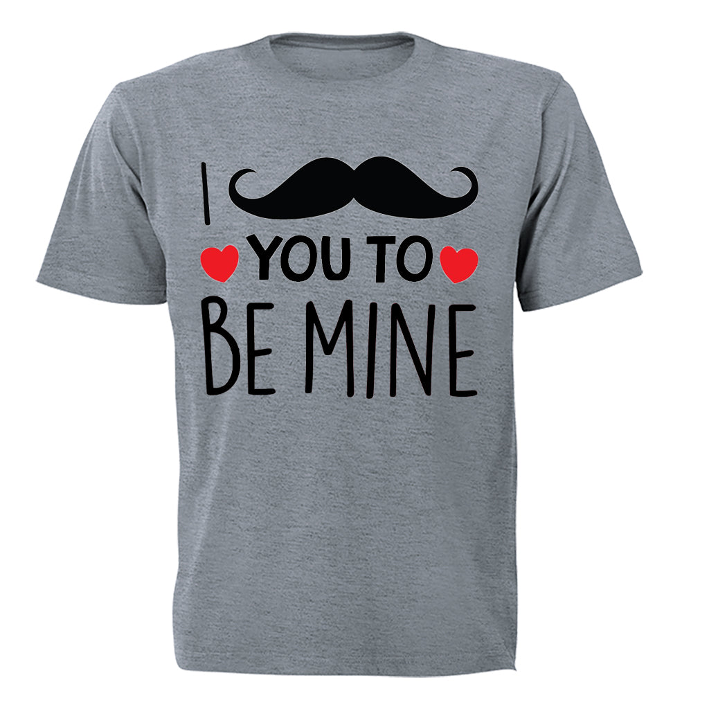 I Mustache You To Be Mine - Valentine - Kids T-Shirt - BuyAbility South Africa