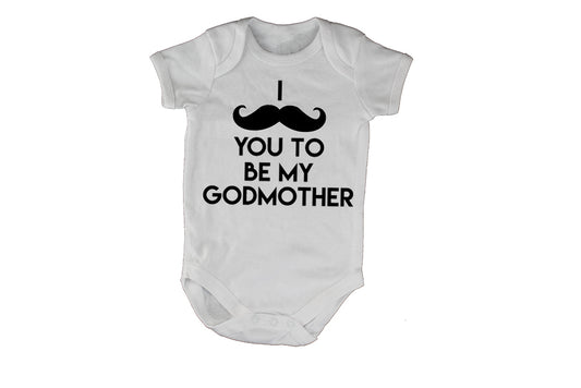 I Mustache You to be my Godmother - Babygrow - BuyAbility South Africa