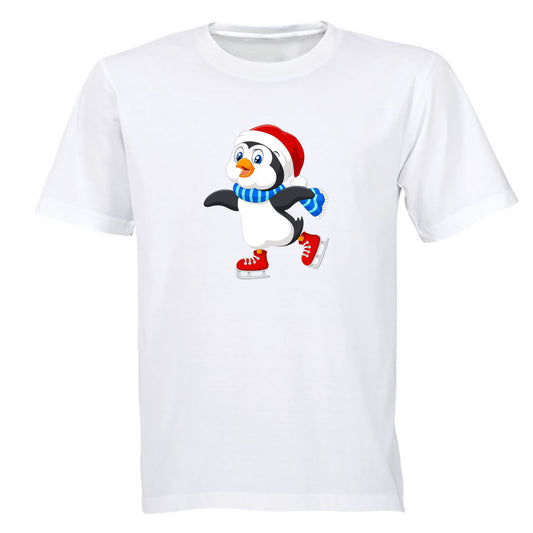 Ice Skating Penguin - Kids T-Shirt - BuyAbility South Africa
