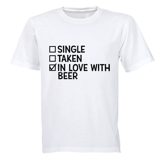 In Love With BEER - Valentine - Adults - T-Shirt - BuyAbility South Africa