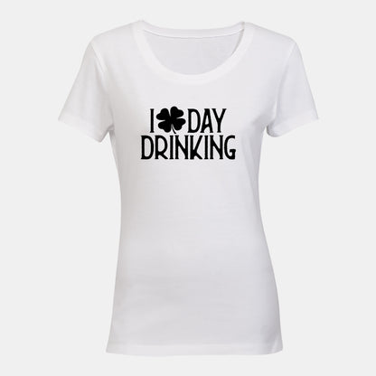 Irish Day Drinking - St. Patrick's Day - Ladies - T-Shirt - BuyAbility South Africa