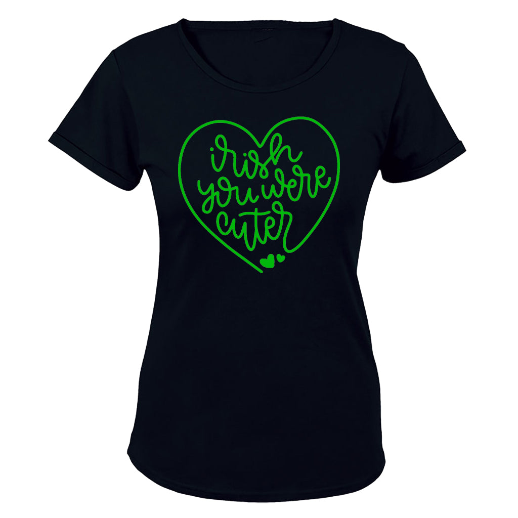 Irish You Were Cuter - St. Patrick's Day - Ladies - T-Shirt - BuyAbility South Africa