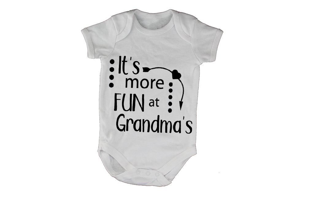 It's More Fun at Grandma's - Baby Grow - BuyAbility South Africa