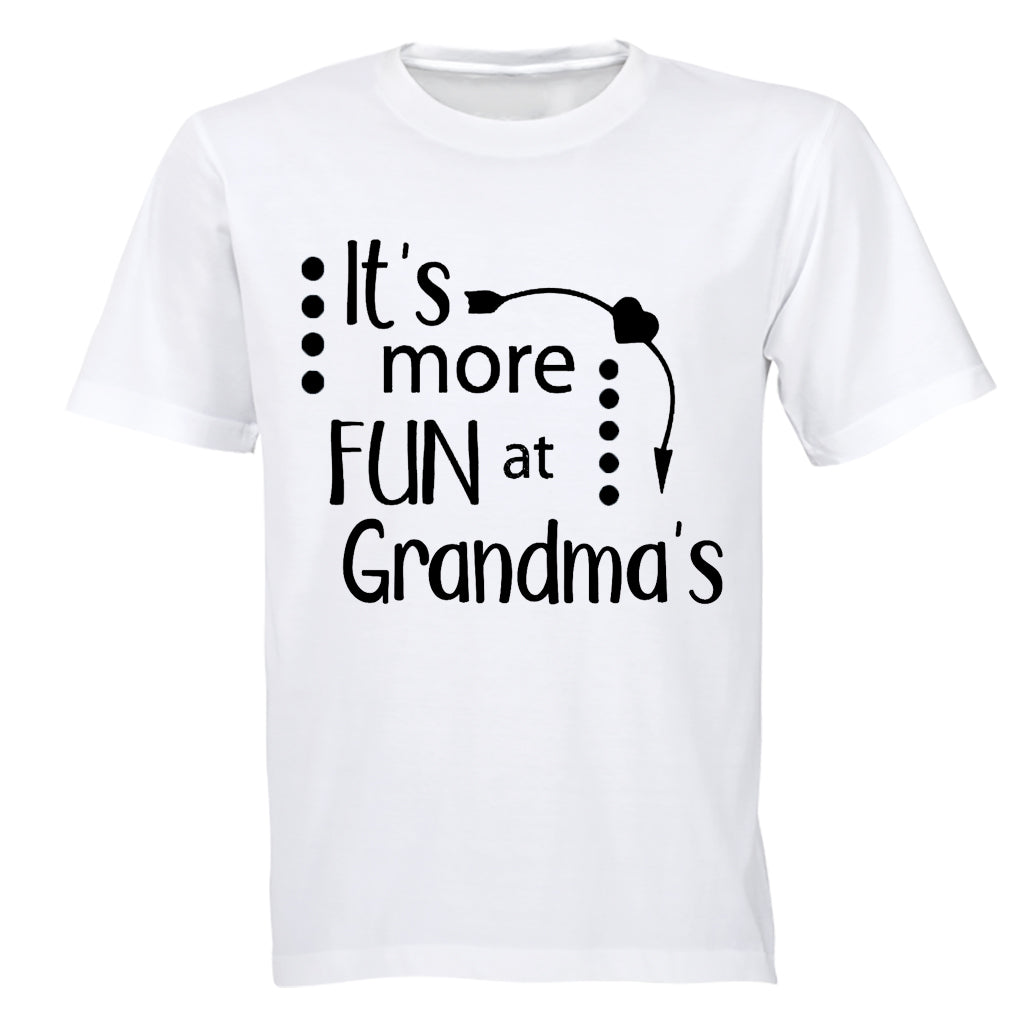 It's More Fun at Grandma's - Kids T-Shirt - BuyAbility South Africa