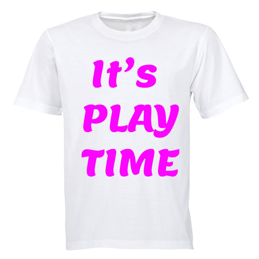 It's Play Time - Pink - Kids T-Shirt - BuyAbility South Africa