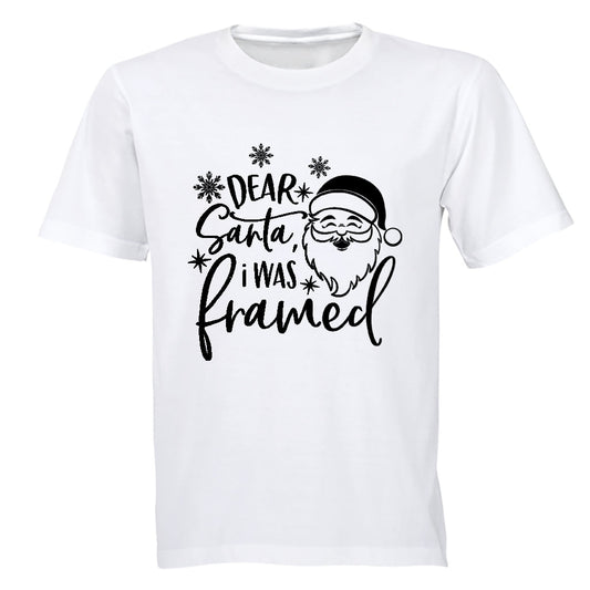 I Was Framed - Christmas - Adults - T-Shirt - BuyAbility South Africa