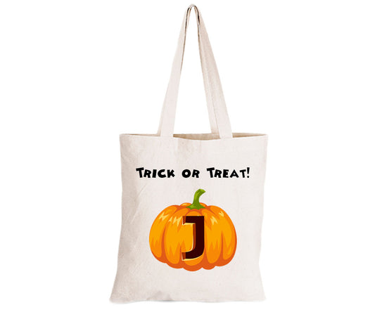 J - Halloween Pumpkin - Eco-Cotton Trick or Treat Bag - BuyAbility South Africa