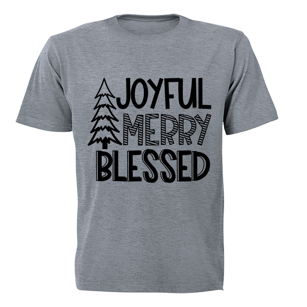 Joyful. Merry - Christmas - Kids T-Shirt - BuyAbility South Africa