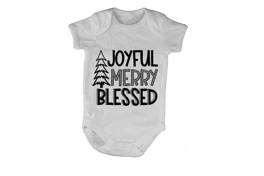 Joyful. Merry - Christmas - Baby Grow - BuyAbility South Africa
