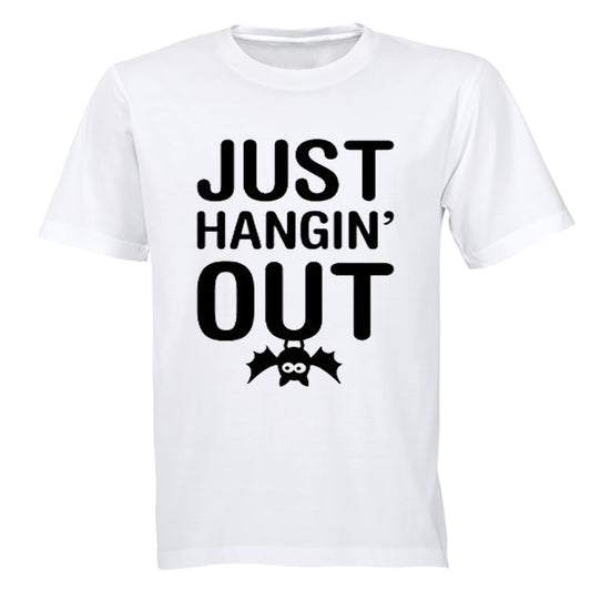Just Hangin' Out - Bat - Halloween - Kids T-Shirt - BuyAbility South Africa