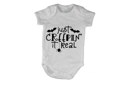 Just Creepin  It Real - Halloween - Baby Grow - BuyAbility South Africa