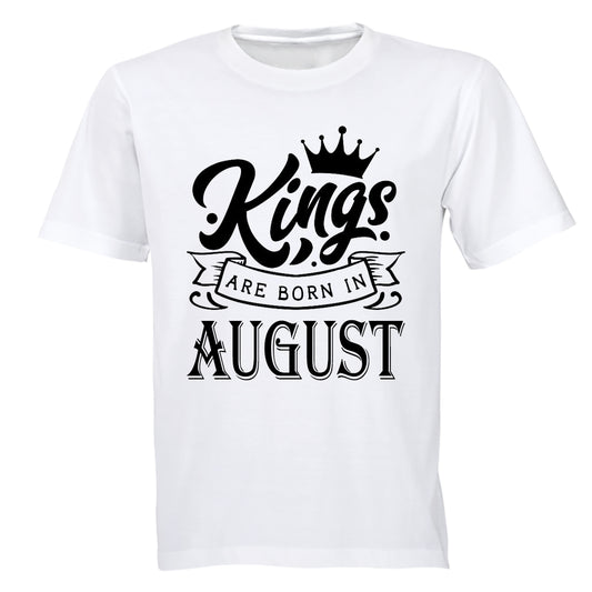 Kings Are Born in August - Adults - T-Shirt - BuyAbility South Africa