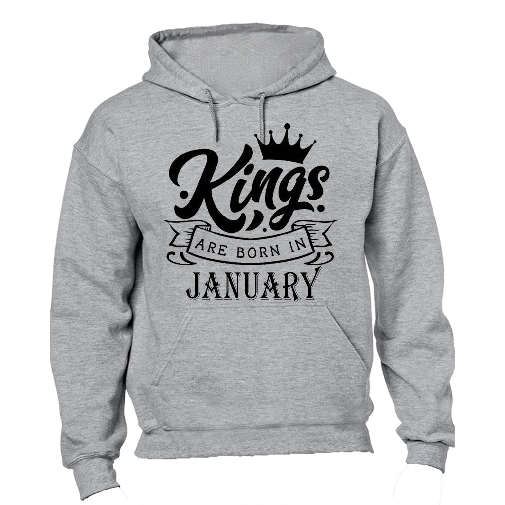 Kings Are Born in January - Hoodie - BuyAbility South Africa