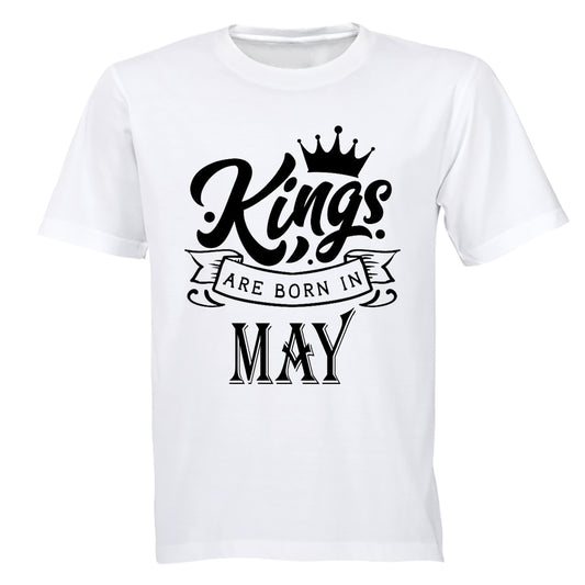 Kings Are Born in May - Adults - T-Shirt - BuyAbility South Africa