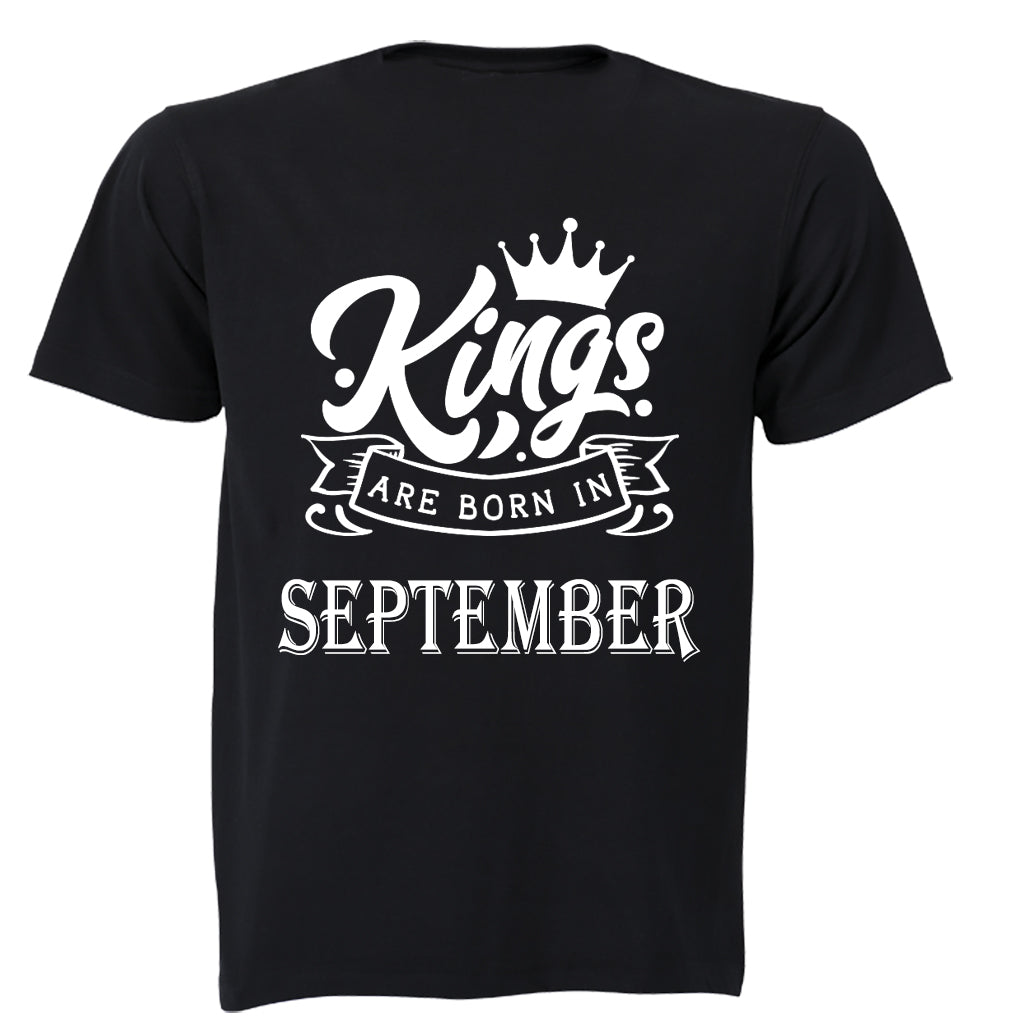 Kings Are Born in September - Adults - T-Shirt - BuyAbility South Africa