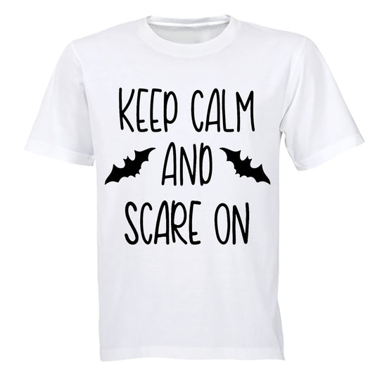 Keep Calm and Scare On - Adults - T-Shirt - BuyAbility South Africa