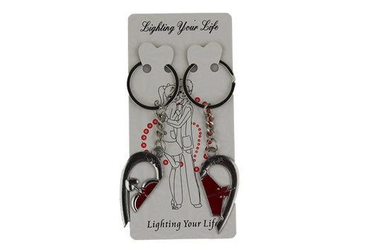 His and Hers Matching Keyrings, with Cupid Heart - BuyAbility South Africa