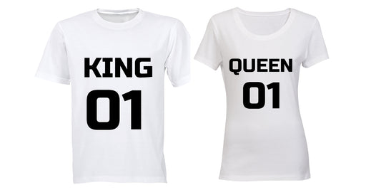 King & Queen 01 - Couples Tees - BuyAbility South Africa